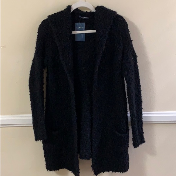 Brandy Melville Sweaters - Brandy❤︎Melville fuzzy open front hooded cardigan